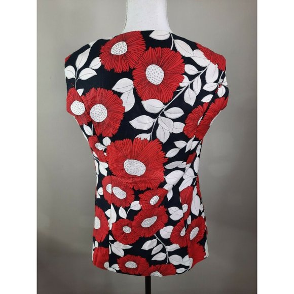 VTG 70s Saba California Flower Floral Mod Vest M - Picture 4 of 17